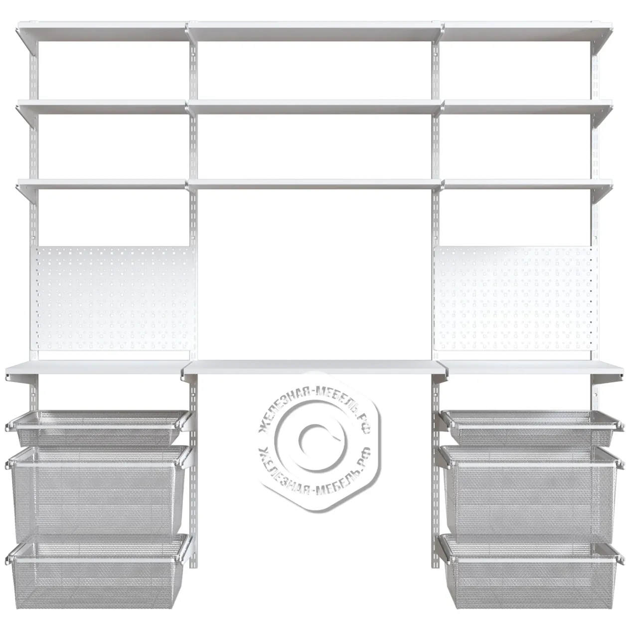 гардеробная система практик home детская 2 белая гардеробная система практик home детская 2 белая