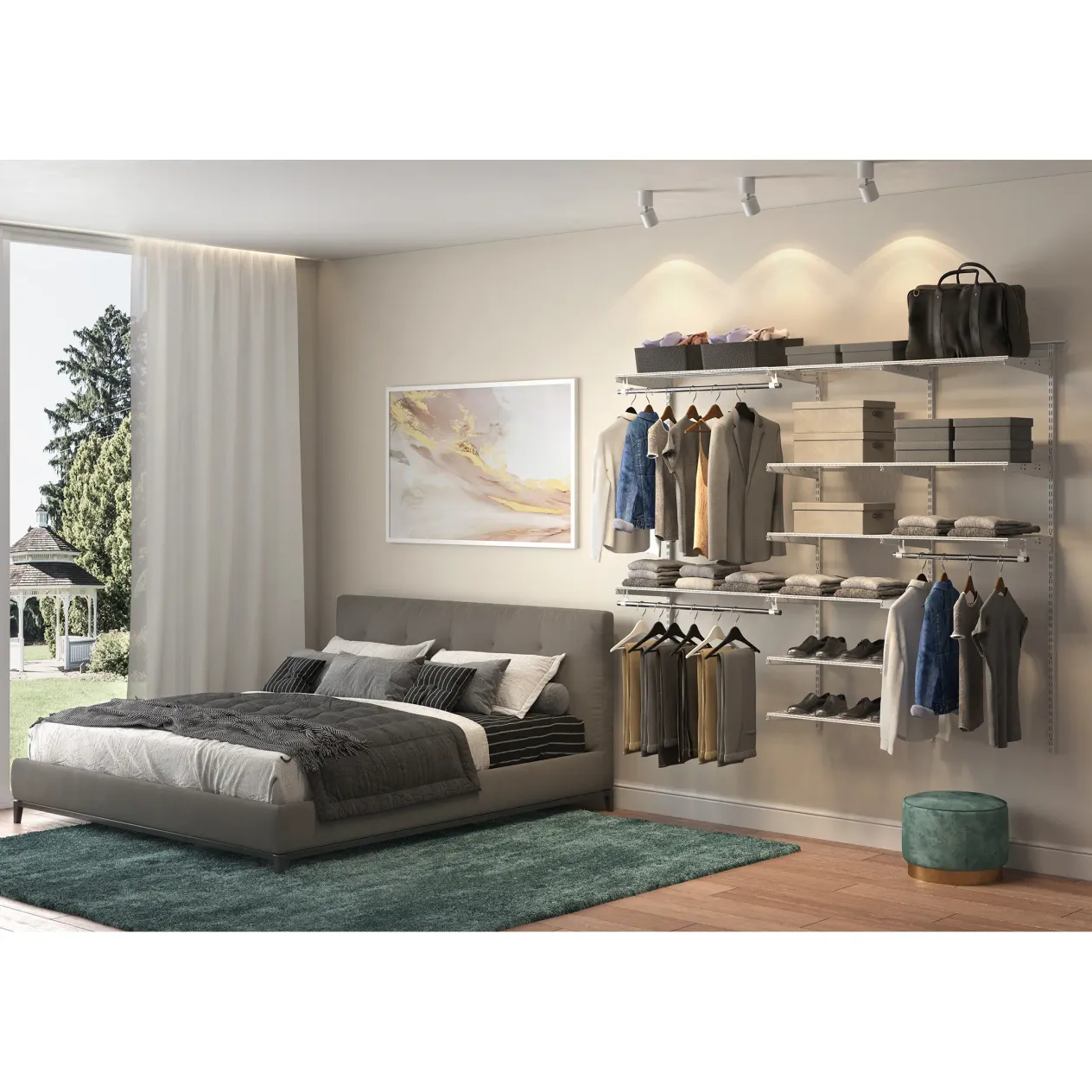 гардеробная система практик home max g210 белая гардеробная система практик home max g210 белая