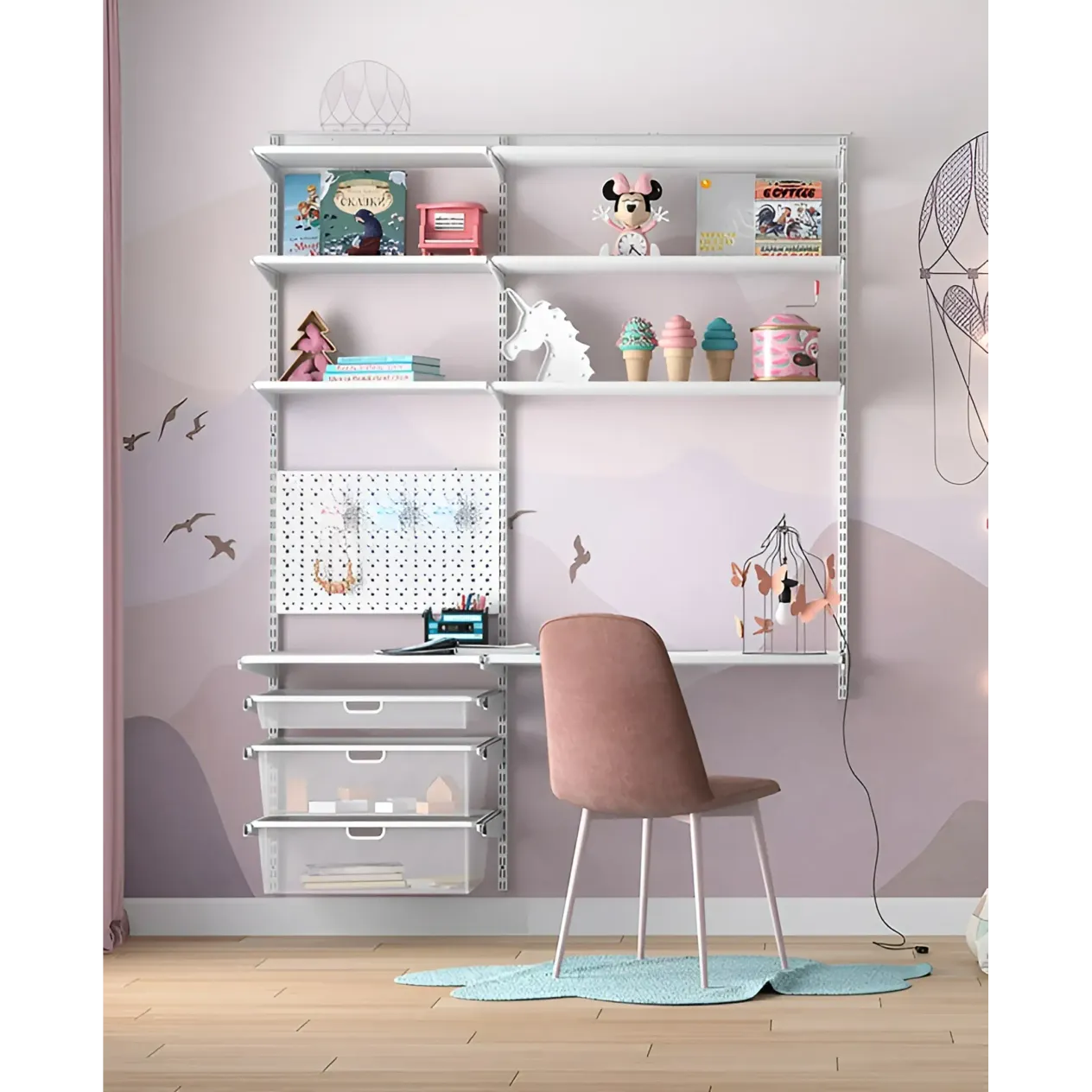 гардеробная система практик home детская 1 белая гардеробная система практик home детская 1 белая