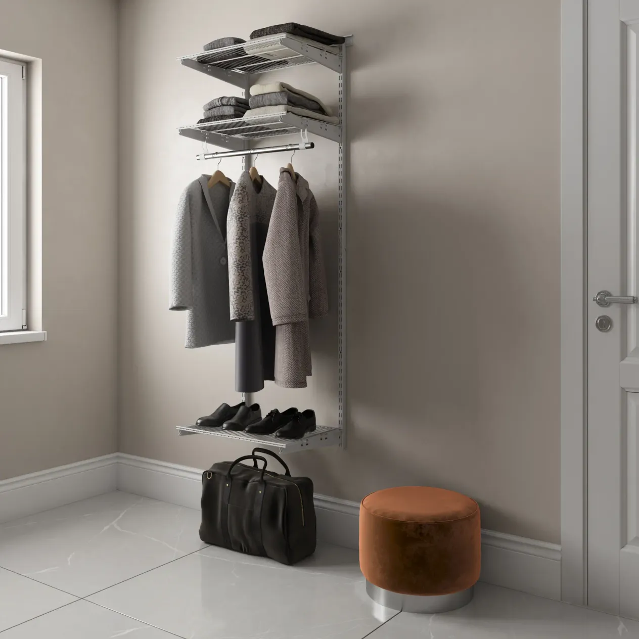 гардеробная система практик home basic g60 белая гардеробная система практик home basic g60 белая