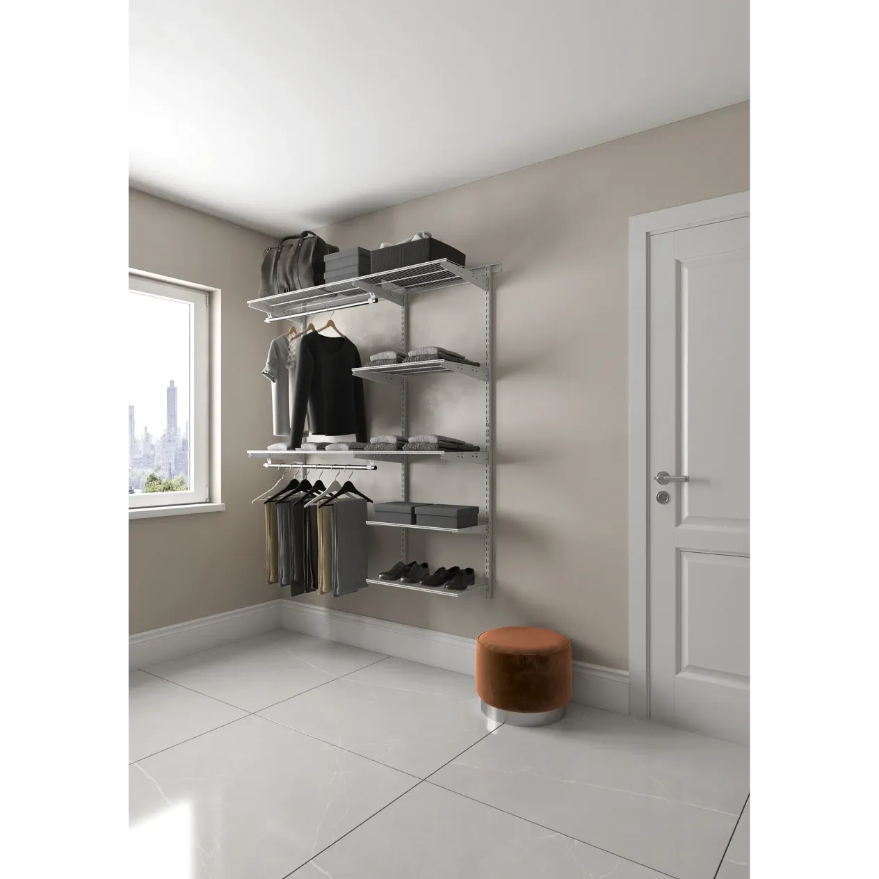 гардеробная система практик home optima g150 белая гардеробная система практик home optima g150 белая