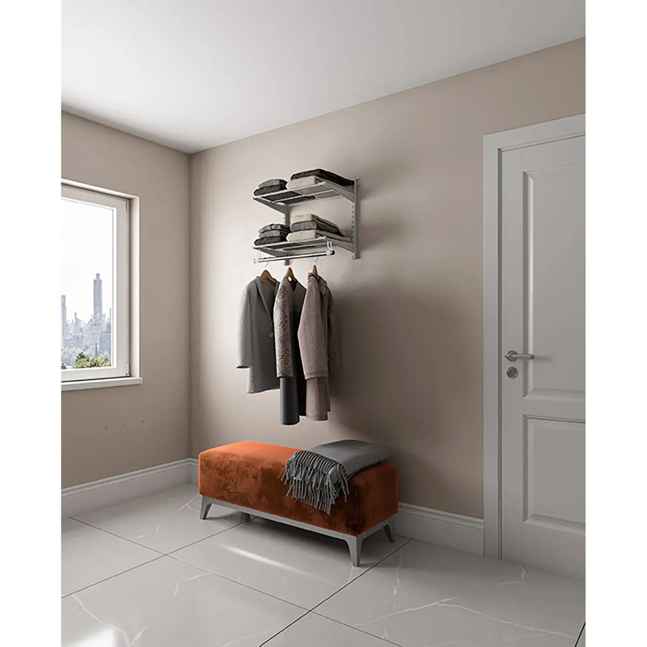 гардеробная система практик home basic g90 белая гардеробная система практик home basic g90 белая