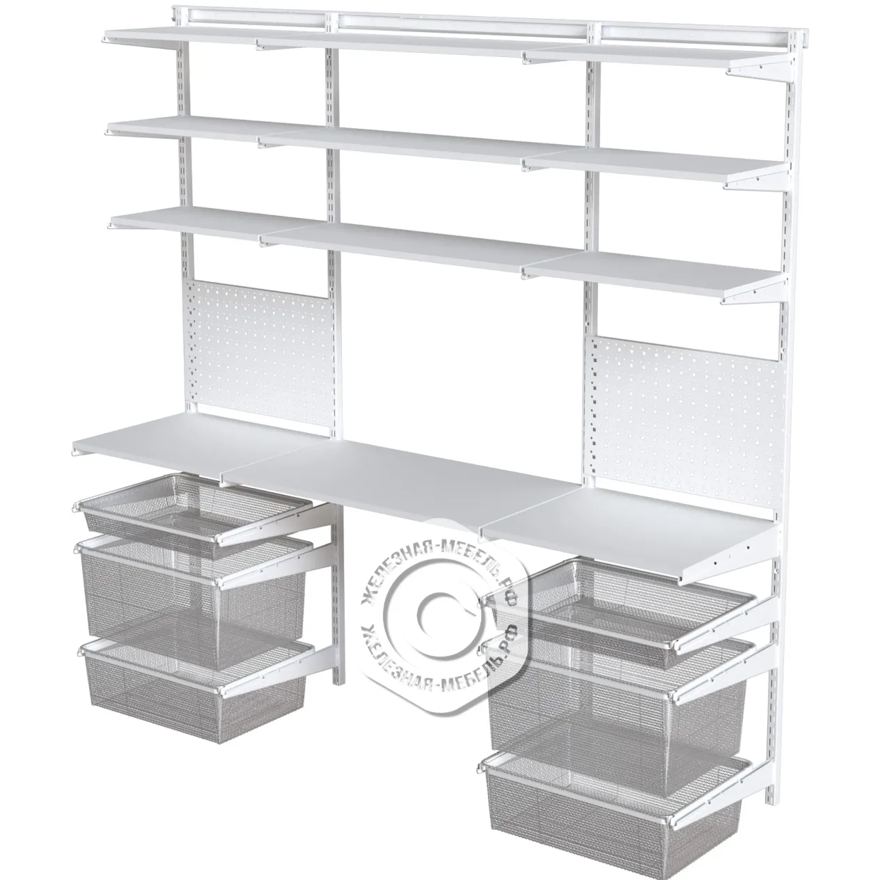 гардеробная система практик home детская 2 белая гардеробная система практик home детская 2 белая