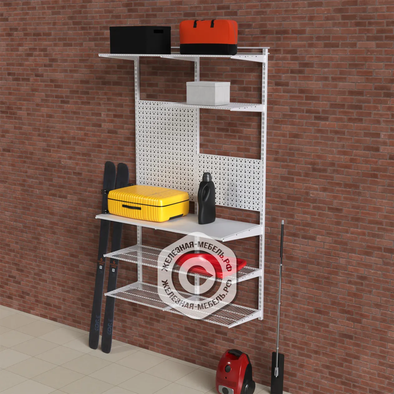 гардеробная система практик home балкон 4 белая гардеробная система практик home балкон 4 белая