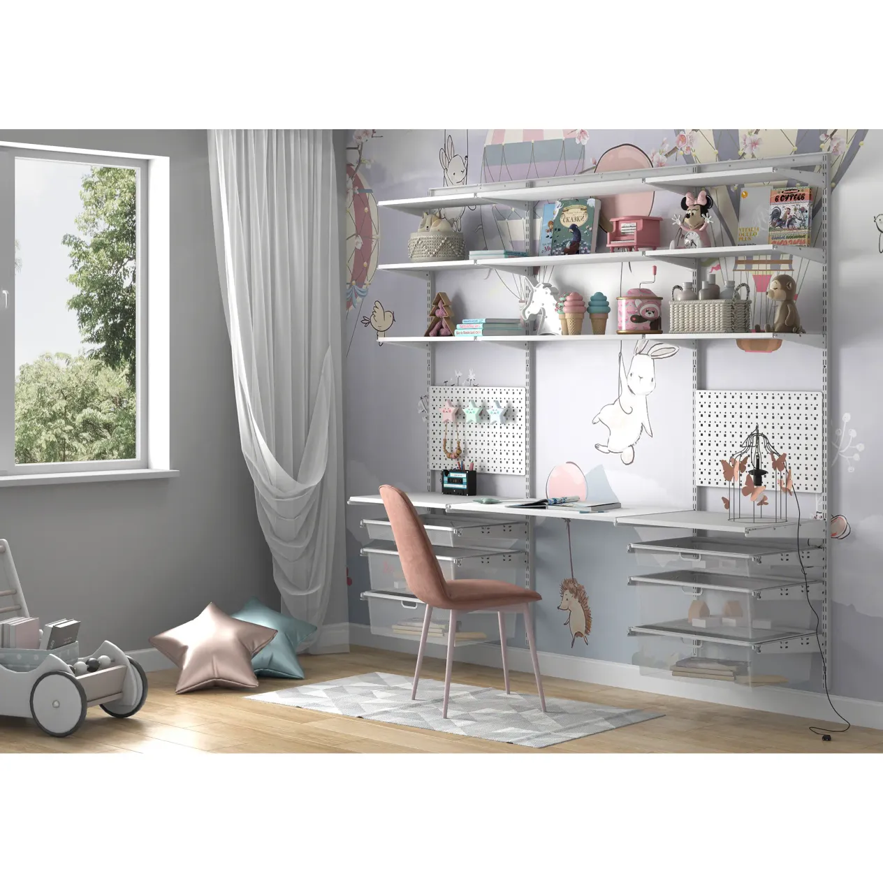 гардеробная система практик home детская 2 белая гардеробная система практик home детская 2 белая